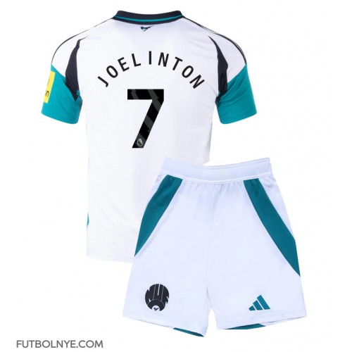 Camiseta Newcastle United Joelinton #7 Tercera Equipación para niños 2024-25 manga corta (+ pantalones cortos)